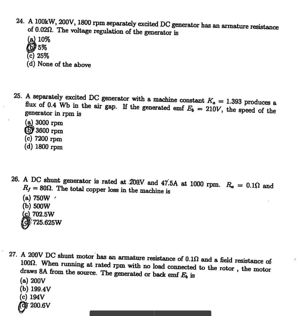 Voltage regulation deals of dc generator