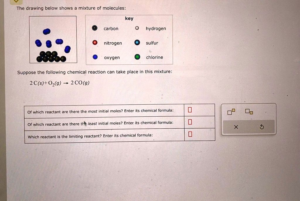 The drawing below shows a mixture of molecules: Suppose the following ...