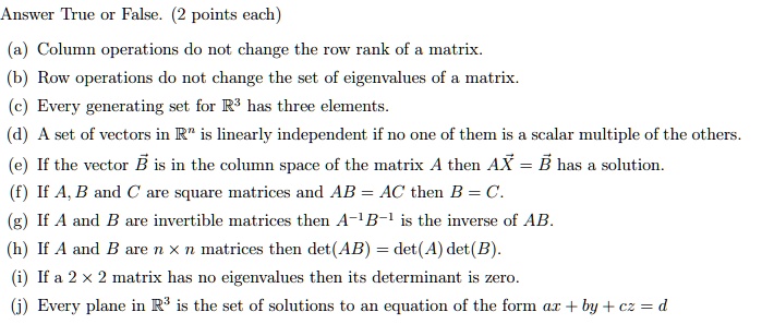 SOLVED Column operations do not change the row rank of a matrix