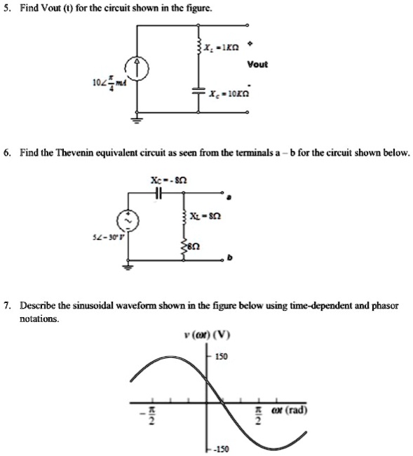 5find vout t for the circuit shown in the figure 1x0 vout 10r0 6 find ...