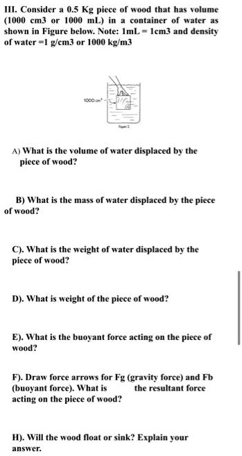 solved-iii-consider-a-0-5-kg-piece-of-wood-that-has-volume-1000-cm3