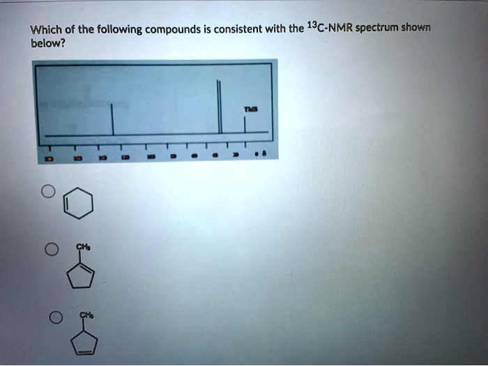 Solved Which Of The Following Compounds Is Consistent With The 13c Nmr Spectrum Shown Below 0689