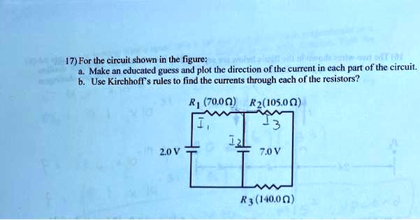 SOLVED: For the circuit shown in the figure: a. Make an educated guess ...