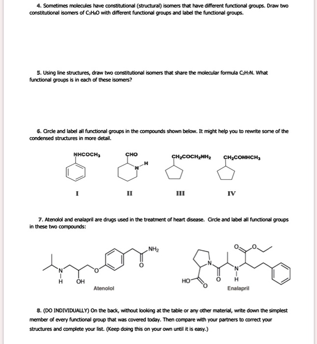 SOLVED Sometimes molecules have constitutional structural