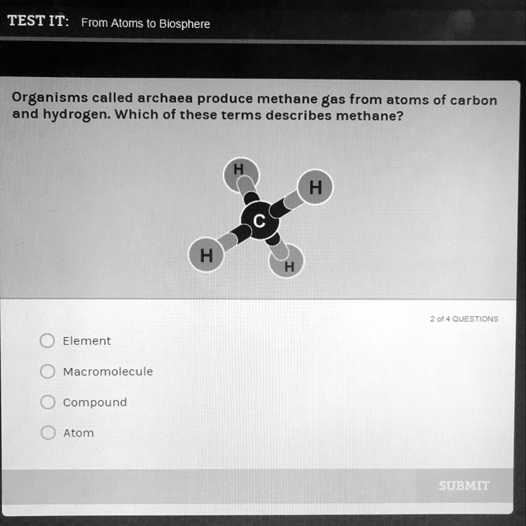 SOLVED 'Can someone help me I’m so lost TEST IT From Atoms to