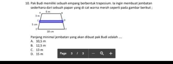 SOLVED: Pak Budi Memiliki Sebuah Empang Berbentuk Trapesium. Ia Ingin ...