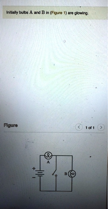 SOLVED: Initially bulbs A and B in (Figure 1) are glowing Figure 1of 1