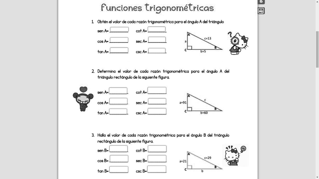 Solved Funciones Trigonométricas Funciones Trigonométricas Obtén El