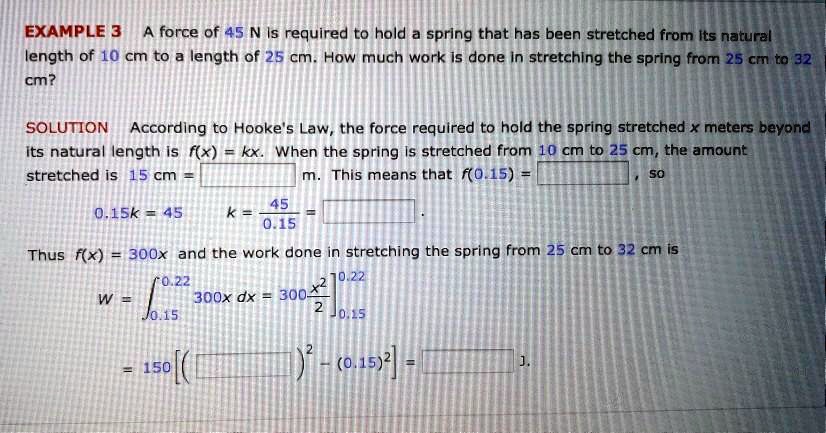 EXAMPLE 3 A Force Of 45 N Is Required To Hold A Sprin SolvedLib example-3-a-force-of-45-n-is-required-to-hold-a-sprin-solvedlib