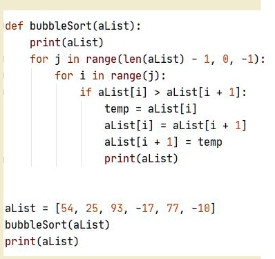 SOLVED: 'Consider the following python code that will sort the list of ...