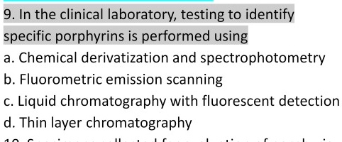 SOLVED: In the clinical laboratory, testing to identify specific ...