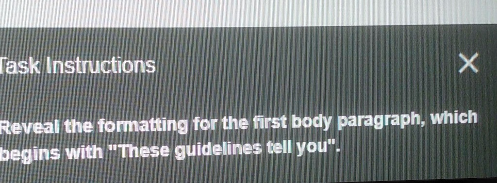 SOLVED These Guidelines Tell You How To Format The First Body solved-these-guidelines-tell-you-how-to-format-the-first-body