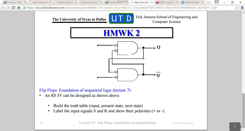SOLVED: Bb] eCampus Blackboard https://dcccd.blackboard.com Boolean ...