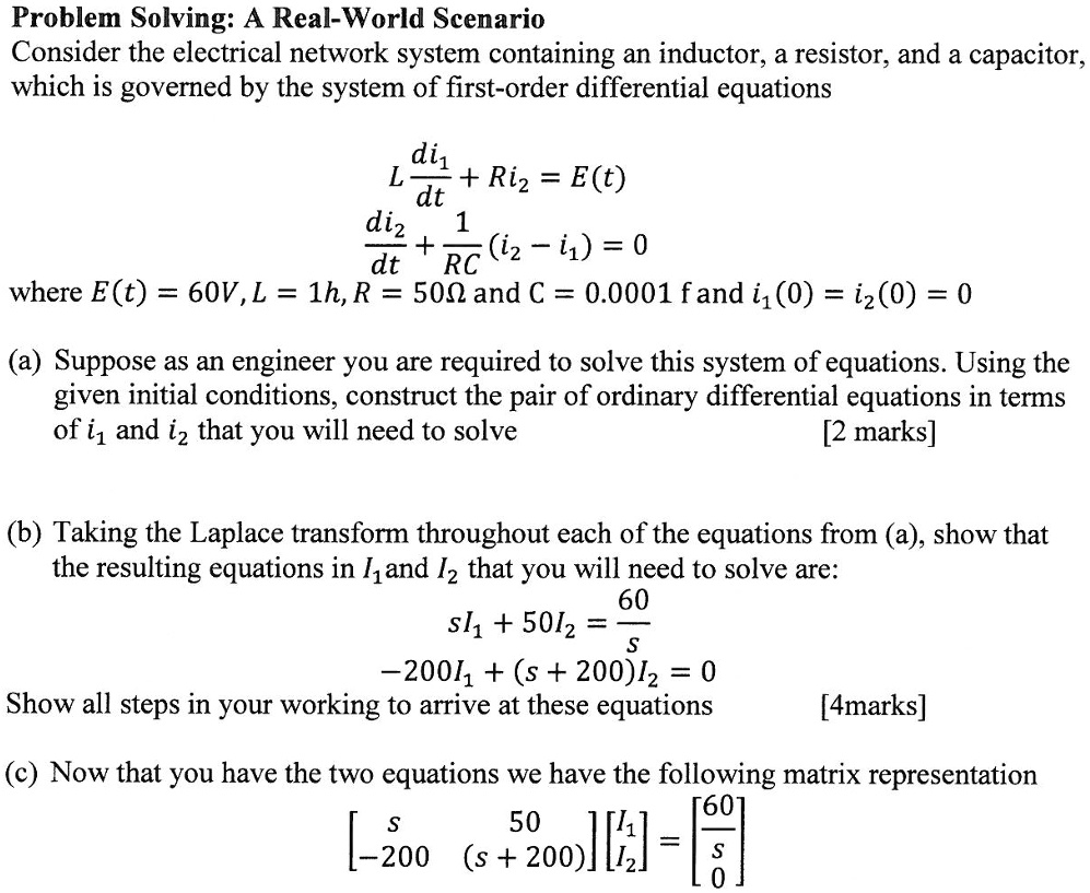 SOLVED Problem Solving A RealWorld Scenario Consider the electrical