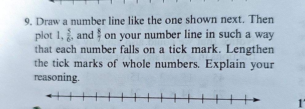 draw a number line like the one shown next then plot 156 and 87 on your ...