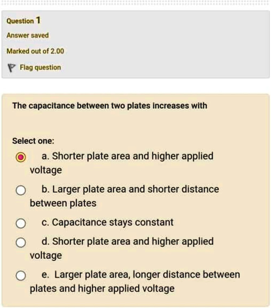 SOLVED Question 1 Answer saved Marked out of 2.00 Flag question The