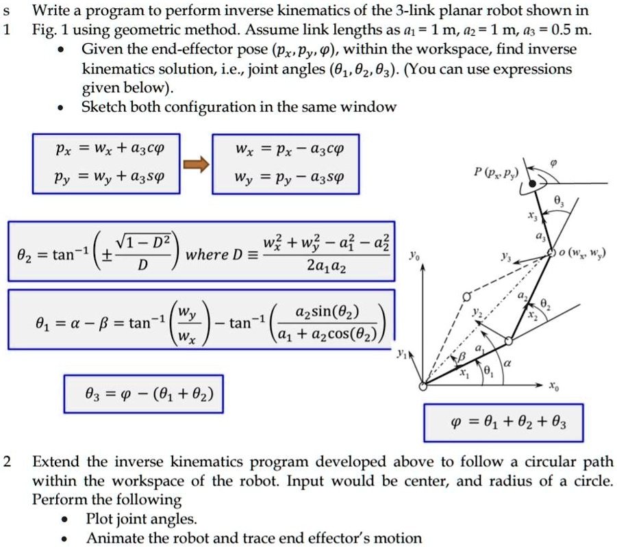 solved-write-a-program-to-perform-inverse-kinematics-of-the-3-link-planar-robot-shown-in-fig-1