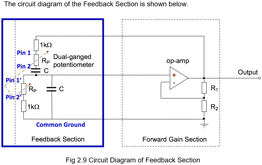 SOLVED The circuit diagram of the Feedback Section is shown below 1ko
