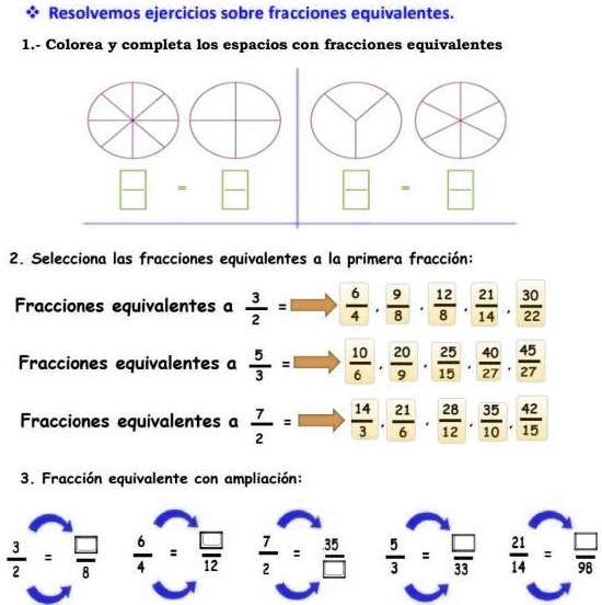 SOLVED: ayúdame porfi doy puntos Resolvemos ejercicios sobre fracciones ...