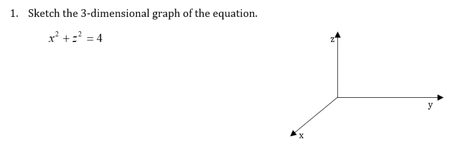 sketch the 3 dimensional graph ofthe equation x2 22 4 04216