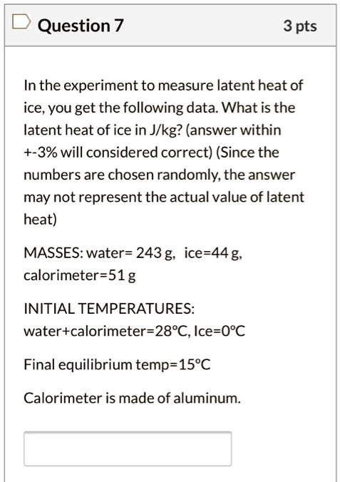 Visual Reference: Question 7 3 Pts In The Experiment To Measure Latent