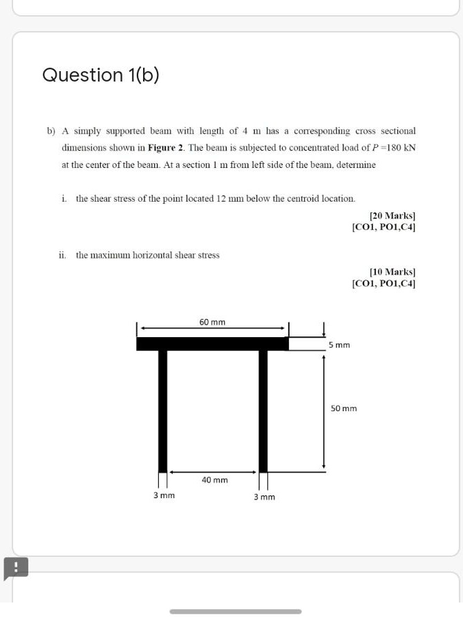 SOLVED b A simply supported beam with a length of 4 m has