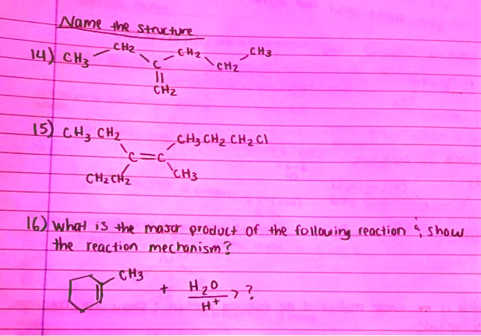 Solved: Please Help With All :(( Name The Structure Ch2 Ch3 Ch3 Ch2 Ch 