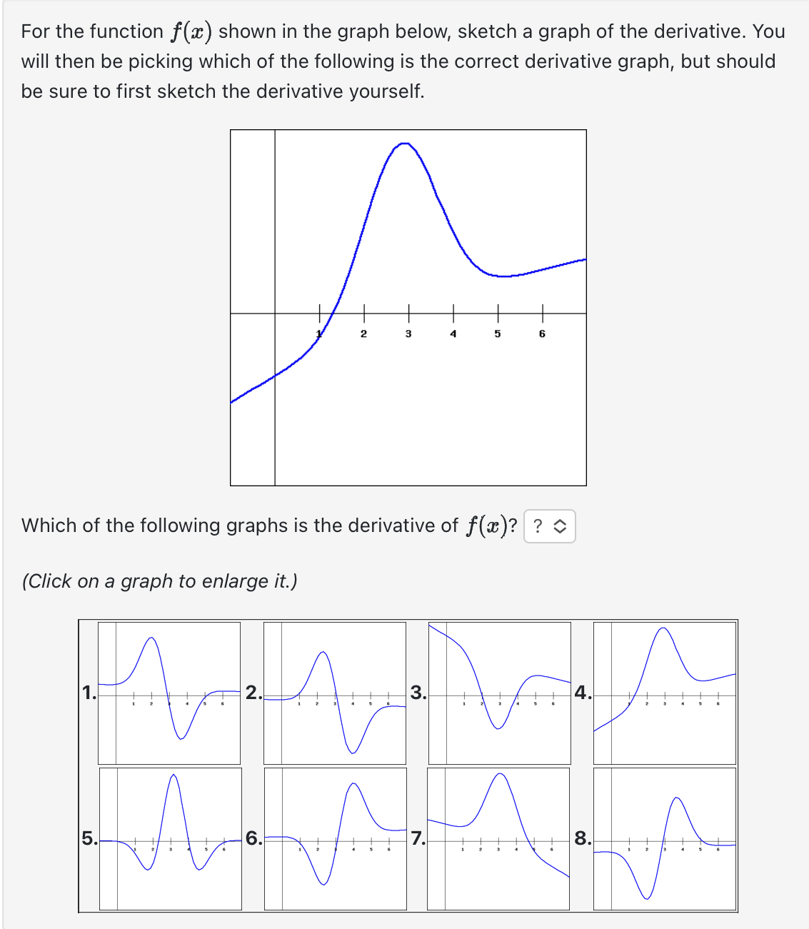 For The Function Fx Shown In The Graph Below Sketch A Graph Of The Derivative You Will Then Be 3584