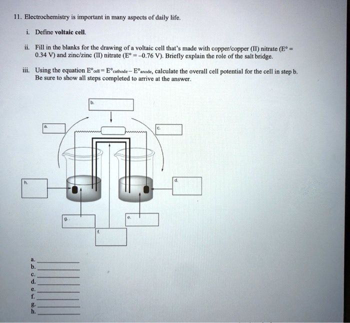 SOLVED I1. Electrochemistry important MIMI aspects daily life Define
