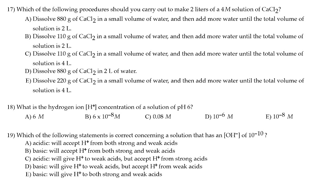 SOLVED: 17) Which of the following procedures should you carry out to ...