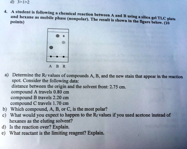 SOLVED Title TLC Analysis of Chemical Reaction Products In the