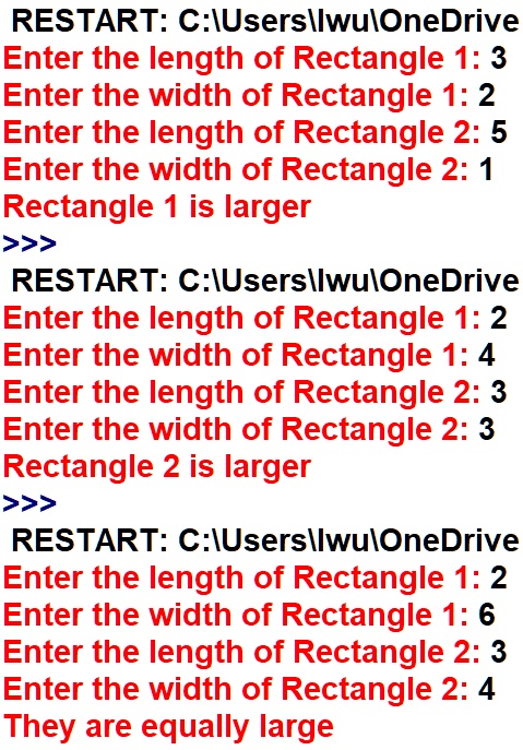 Write a Python program with an if-elif-else structure that performs the ...
