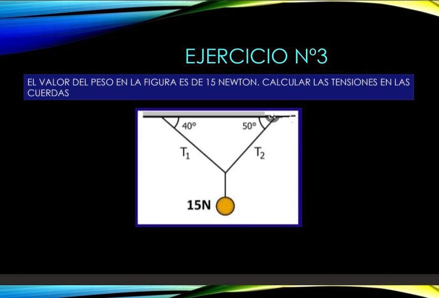 SOLVED: El Valor Del Peso En La Figura Es De 15 Newton Calcular Las ...