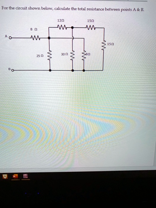 SOLVED: Text: Calculate The Total Resistance Between Points A And B ...