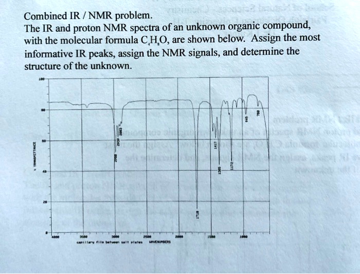 Combined IR NMR problem The IR and proton NMR spectra… SolvedLib