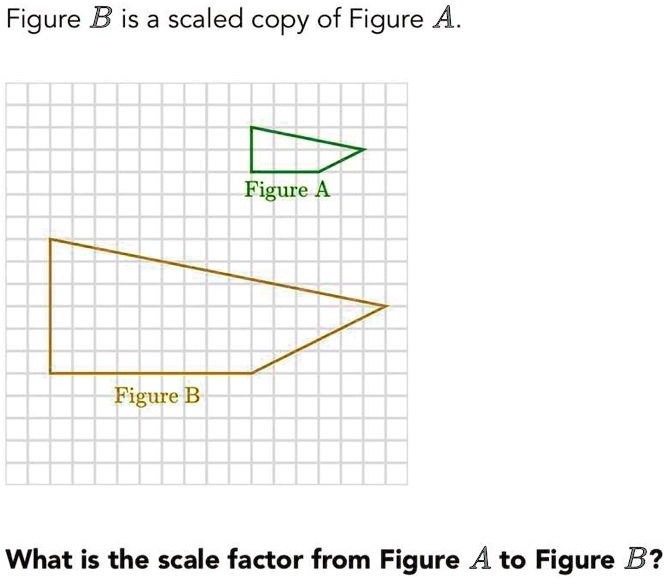 SOLVED: 'Figure B Is A Scaled Copy Of Figure A. What Is The Scale Factor From Figure A To Figure ...