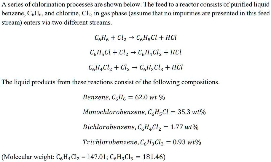 SOLVED a) Determine the mole composition of the liquid output from the