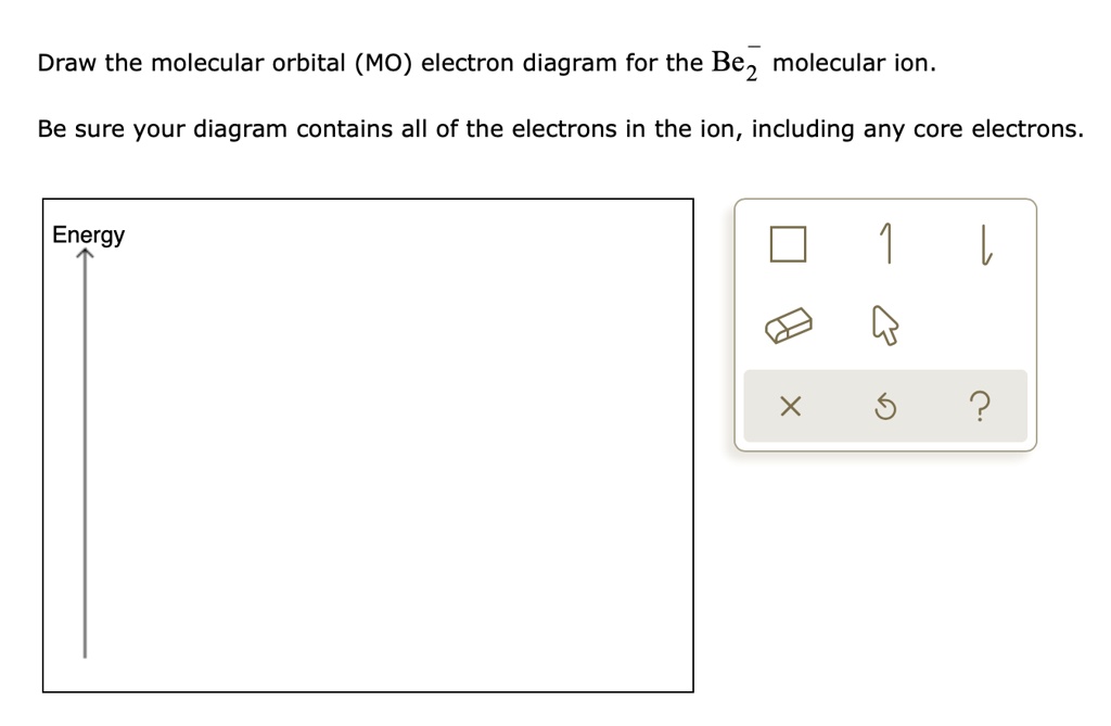 SOLVED: Draw The Molecular Orbital (MO) Electron Diagram For The Be2 ...