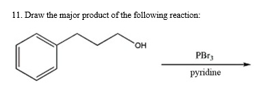 SOLVED:Draw tne major product ofthe following eaction: PD, pyridine