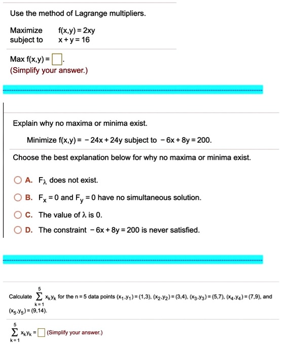 Use The Method Of Lagrange Multipliers Maximize Subjec Itprospt