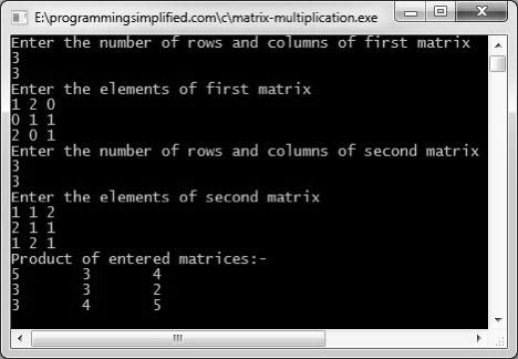 SOLVED: Matrix multiplication and division in C++ to calculate the ...