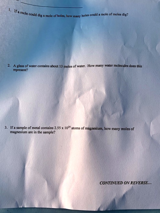 SOLVED If A Mole Could Dig E Mole Ofholes How Holes Could Mole