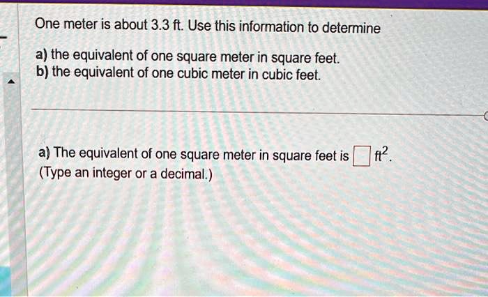 One meter clearance square