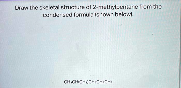 2 methylpentane formula structure