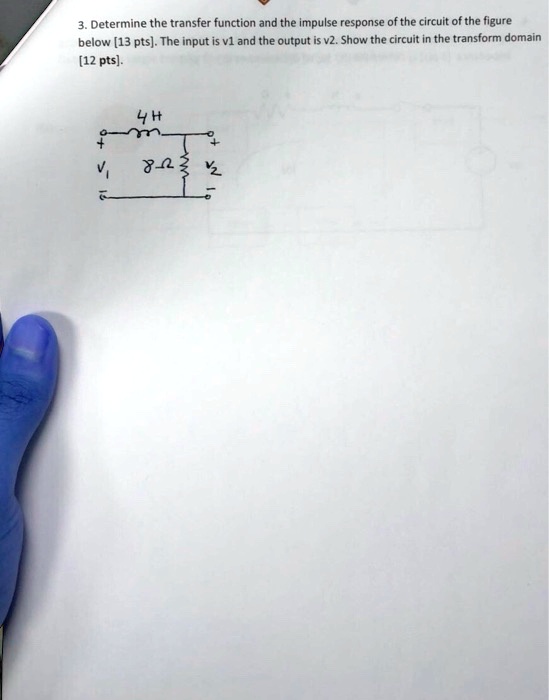 3. Determine the transfer function and the impulse response of the ...