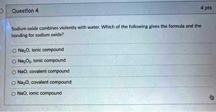 sodium oxide formula