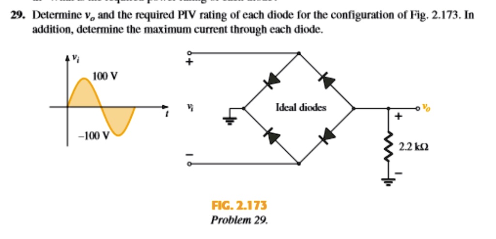 SOLVED: A) Assume f = 60 Hz and draw Vo(t) fully labeled. B) Add a 50 ...