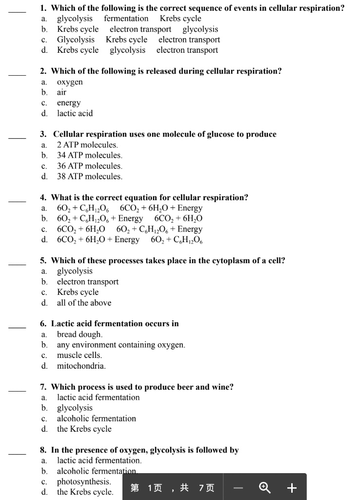 SOLVED: Which of the following is the correct sequence of events in ...