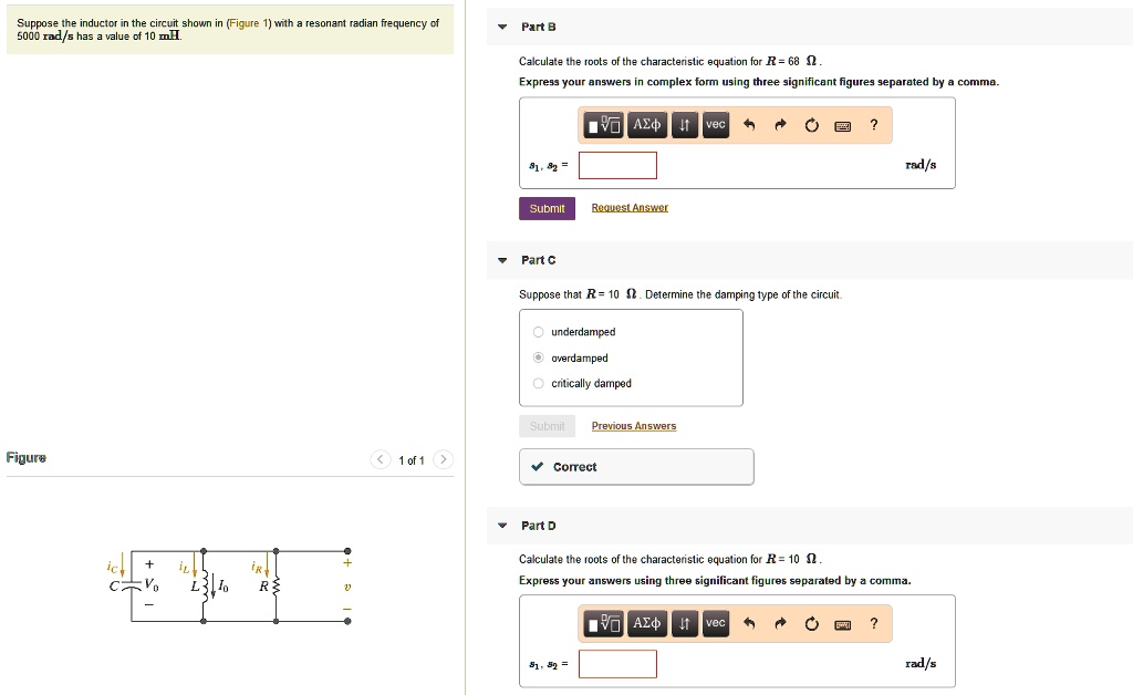 SOLVED Suppose the inductor in the circuit shown in Figure 1 with a
