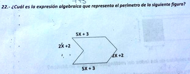 SOLVED: 22.- ¿Cuál es la expresión algebraica que representa el
